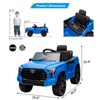 Electric Car for Kids, Licensed Toyota Tundra 12V Electric Truck, Off-Road Kids Pickup Car w/Remote - 2 of 4
