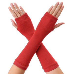 Allegra K Classic Fashion Stretch Fingerless Arm Warmmer Oversleeve - 1 of 4