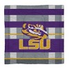 NCAA LSU Tigers Heathered Stripe Queen Bedding Set in a Bag - 3pc - 2 of 3