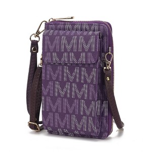MKF Collection Cossetta Cell Phone Crossbody Wristlet Handbag Vegan Leather Versatile Multi-Use Phone Holder by Mia K - 1 of 4