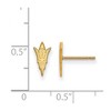 Black Bow Jewelry 14k Yellow Gold Plated Sterling Silver Arizona State Sun Devils NCAA Post Earrings - 2 of 3