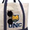 University of Northern Colorado Canvas Tote Bag With External Pocket, Reusable Shoulder Bag for Shopping, School, Beach, Navy - 2 of 4