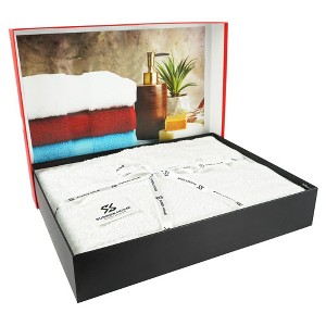 Sussexhome Hotel-Quality Ultra-Absorbent 100% Natural Cotton Bath Sheet Towel for Bathroom - 35 x 70 Inches - 1 of 4