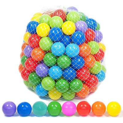 Playz 200 Mini Ball Pit Balls for Kids & Toddlers with 8 Assorted Colors for Play Tents & Ball Pits