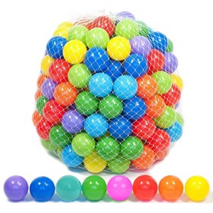 Playz 200 Mini Ball Pit Balls for Kids & Toddlers with 8 Assorted Colors for Play Tents & Ball Pits - 1 of 4