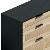 Okak 6-Drawer Rattan Dresser 51" Natural Modern Design with Spacious Storage, Metal Handles & Wood Legs for Bedroom, Living Room - 4 of 4