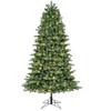 GE Just Cut 7-FT Pre-lit Colorado Spruce Artificial Christmas Tree Dual Color LED Lights - 2 of 4