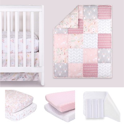 The Peanutshell Meadow Complete Nursery Set: Crib Bedding Set, Sheets ...