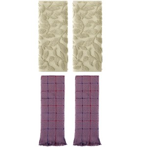 REGALWOVEN 4 Pcs Cotton Bathroom Absorbent Soft Boho Hand Towel - 1 of 4