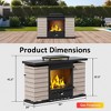 UPTION 5000 BTU Modern Outdoor Steel Gas Fireplace - 3 of 4