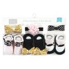 Hudson Baby Infant Girls Headband and Socks Giftset, Gold Sequin, One Size - 2 of 4