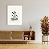 Amanti Art Still Life With a Vase and Five Leaves by Alisa Galitsyna Wood Framed Wall Art Print - 4 of 4