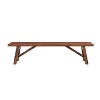 Rasmus Acacia Wood Accent Plant Table Wire Brushed Finish Chestnut - Boraam: Mid-Century Modern, Indoor Use Only - 2 of 4