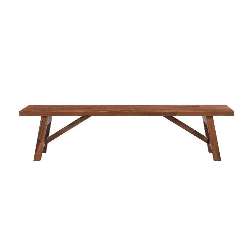 Rasmus Acacia Wood Accent Plant Table Wire Brushed Finish Chestnut - Boraam, 3 of 7