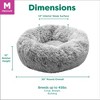 FurHaven Calming Cuddler Long Fur Donut Dog Bed - Medium, Mist Gray - 2 of 4