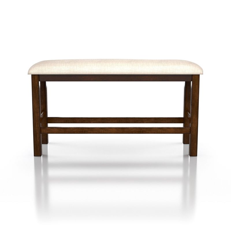 Foret Padded Counter Height Bench Rustic Oak/Beige - HOMES: Inside + Out, 5 of 7