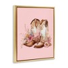 Stupell Industries Floral Pink Cowgirl Boots, 17" x 21" - 3 of 4