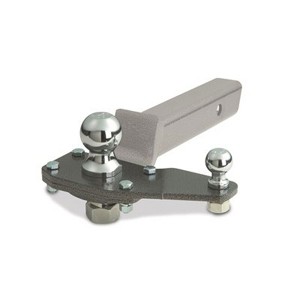 EAZ LIFT Powder Coated Steel Easy to Install Sway Control Left or Right Utility Ball Mount Adapter for 2 Inch Ball Mounts, Gray - 1 of 4