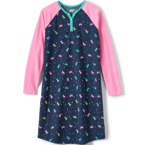 Lands' End Kids Long Sleeve Jersey Nightgown - image 1 of 2