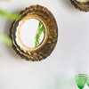 FURNIinspire Decorative Wall Mirrors Round Flower Design Mirror for Living Room or Office, Gold, 2.2"*16.3"*2.6" - 4 of 4