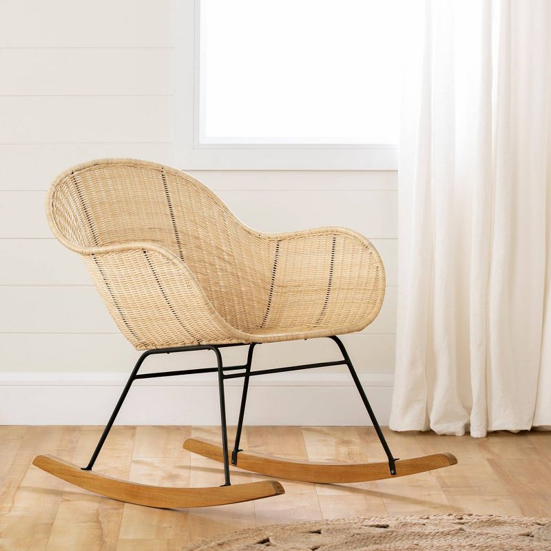 South Shore Balka Rocking Accent Chair - Rattan, 1 of 19