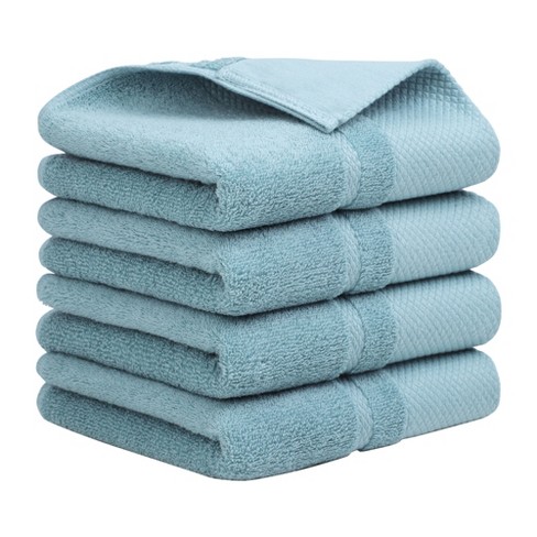 Piccocasa Hand Towels 100% Cotton Soft Towel Set Hotel Spa Quality Towels 2  Pcs Blue 13x29 : Target