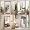 Lyngins Contemporary Full Length Mirror, Full Body Mirror with Manufactured Wood Frame, (Wall-Mount/Paste/Lean) | Floor Mirror for Bedroom/Salon - 3 of 4