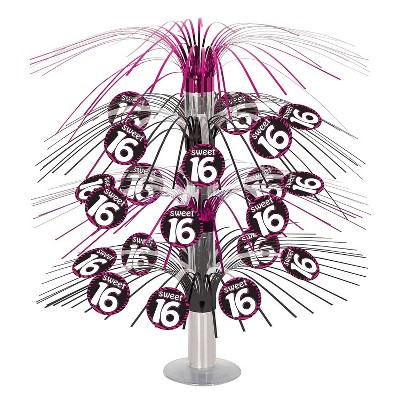 Beistle 18" Sweet 16 Cascade Centerpiece 3/Pack 54593
