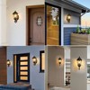 DAKAFUL Outdoor Wall Sconce with Dusk-to-Dawn Sensor,Clear Bubble Glass Shade,Waterproof Exterior Lantern for Entryway/Garage/Porch/Patio - 4 of 4
