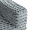 89" Corduroy 3-Seater Sofa with Squared Arms and No Assembly Required - 4 of 4