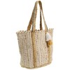 Magid Natural Straw Jute & Cotton Woven Tote - 2 of 4