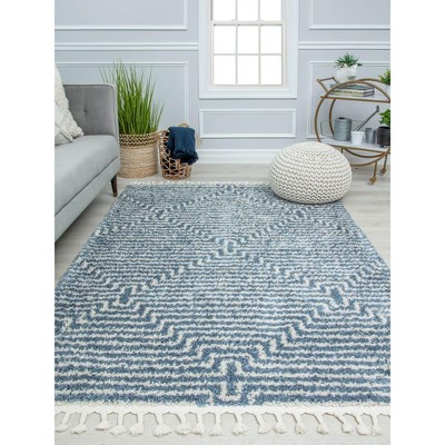 Rugs America Bennett BT20C Modern Stripe/Diamond Area Rug