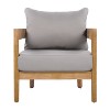 Christopher Knight Home Brooklyn Outdoor Acacia Wood Club Chair with Cushions - 2 of 4