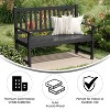 Merrick Lane Indoor/Outdoor Patio Bench/Dual-Person Loveseat with Slatted Acacia Wood Design for Use in Sunroom, Backyard, Porch, or Garden - 3 of 4
