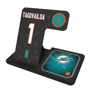 NFL Miami Dolphins Players Game Tactic 15-Watt 3 in 1 Charging Station - 1 of 4