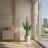 36" Artificial Cactus in Pot, UV Resistant Faux Plant for Indoor Outdoor Home Office Porch Patio Decor - 3 of 4