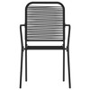 vidaXL 3 Piece Patio Dining Set Black - 4 of 4
