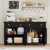Snynuxx 55'' Sideboard Cabinet  with Drawer & Adjustable Shelves - 3 of 4