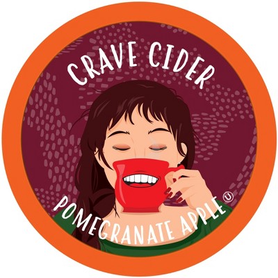 Crave Beverages Pomegranate Apple Hot Cider Pods,Compatible Keurig 2.0, 40 Count
