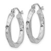 Black Bow Jewelry 3mm, Sterling Silver, Twisted Round Hoop Earrings, 22mm in Diameter - 2 of 4