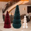 Large Honeycomb Christmas Tree - Paper Christmas Folding 3D Home Decoration Set with Magnetic Design. - 4 of 4