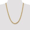 Black Bow Jewelry Men's 7.75mm 10k Yellow Gold Flat Beveled Curb Chain Necklace - 2 of 4