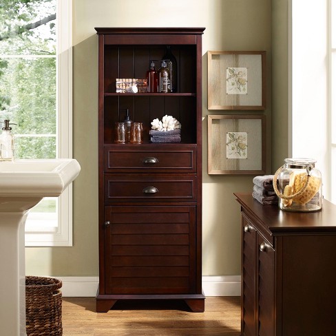 Lydia Tall Cabinet In Espresso Target