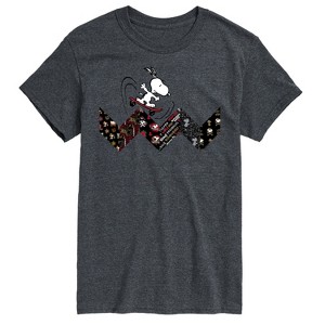 Men's - Peanuts - Snoopy Skating Pattern Short Sleeve Graphic T-Shirt - 1 of 4