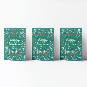 Love/Friendship Greeting Card Pack (3ct) "Garden Valentine" by Ramus & Co - 1 of 4