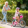 Costway 14/18 Inches Kids Bicycle with Training Wheels & Basket for Boys & Girls - 2 of 4