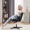 Musment Criss Cross Legged Chair, Armless Office Desk Wide Seat No Wheels, Swivel Height Adjustable Comfy - 4 of 4