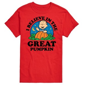 Men's - Peanuts - I Believe In The Great Pumpkin Short Sleeve Graphic T-Shirt - 1 of 4