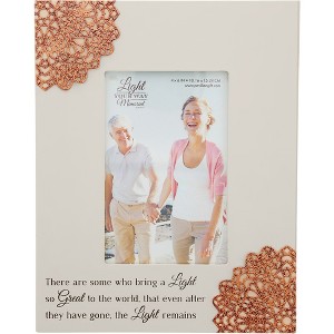 Pavilion Gift Company - Light Remains - 7.5" x 9.5" Frame (Holds 4" x 6" Photo) - Single Image Frames - 1 of 4