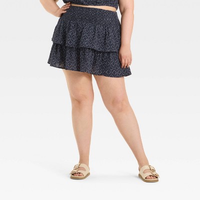 Women's Ruffle Mini A-Line Skirt - Universal Thread™